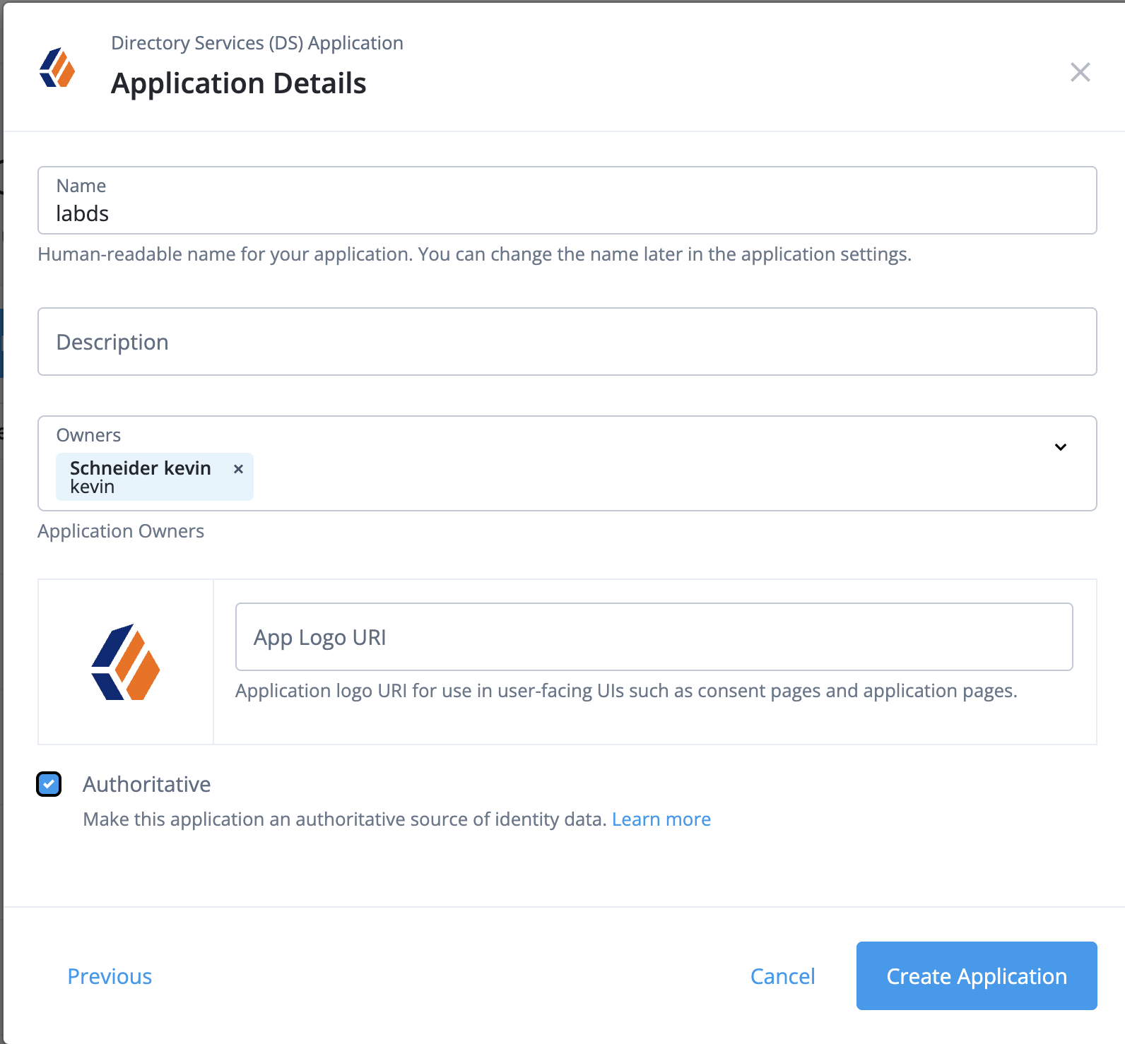 Application details